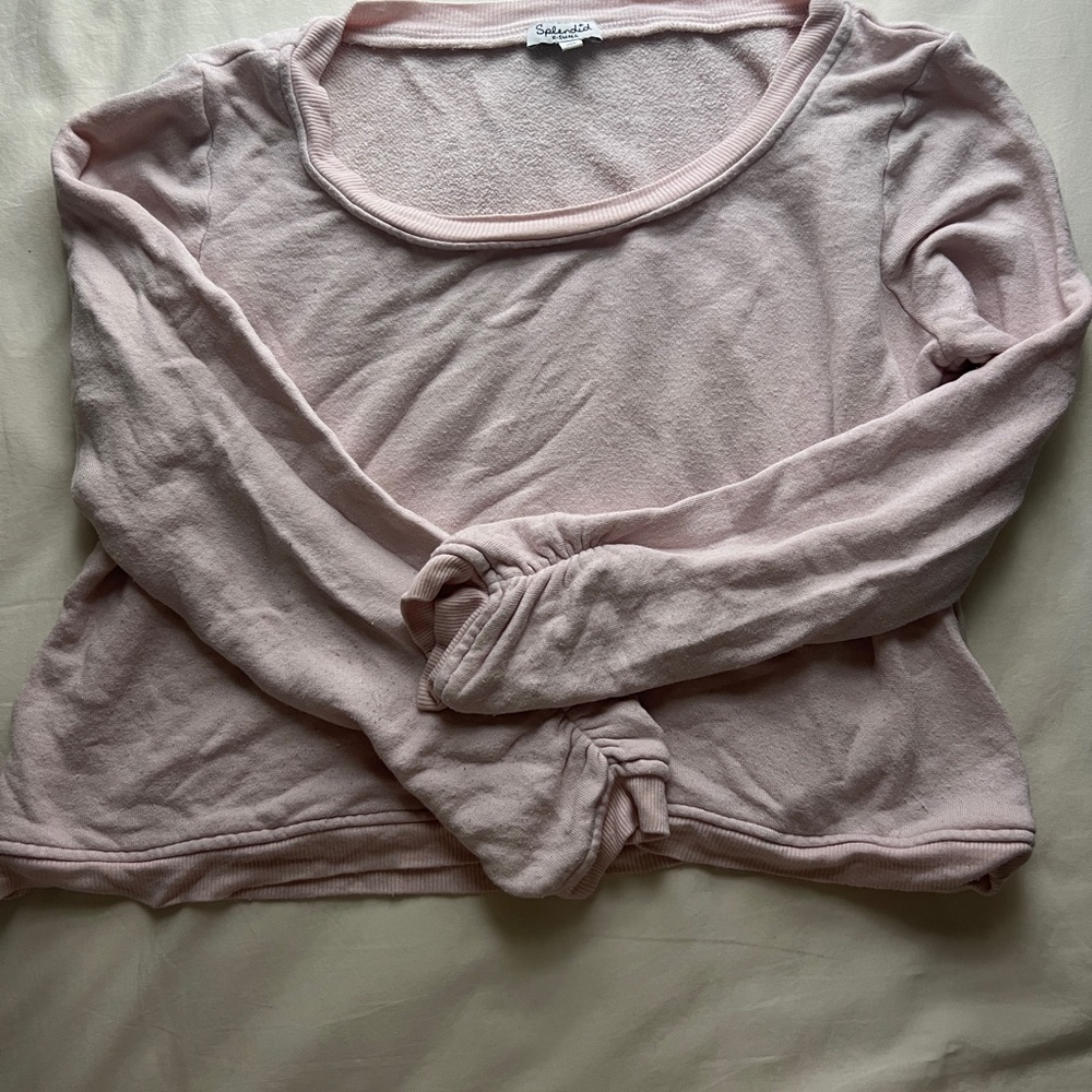 Splendid French Terry Soft Pink Sweatshirt
